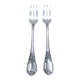 Pair of silver-plated cake forks, Christofle, Marly