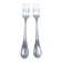 Pair of silver-plated cake forks, Christofle, Marly