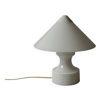 Steinhauer White Acrylic Cone Table Lamp, 1980s.