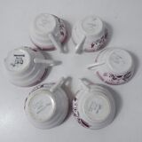 6 cups Digoin Sarreguemines