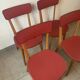 Set de 4 chaises bistrot vintage, années 50 (Taille adulte)