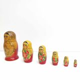 Russian nesting dolls matryoshka