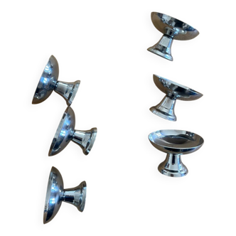 Set of 6 vintage stainless steel cups