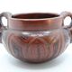 Ball vase with anthropomorphic handles signed by marivaldo Brazil