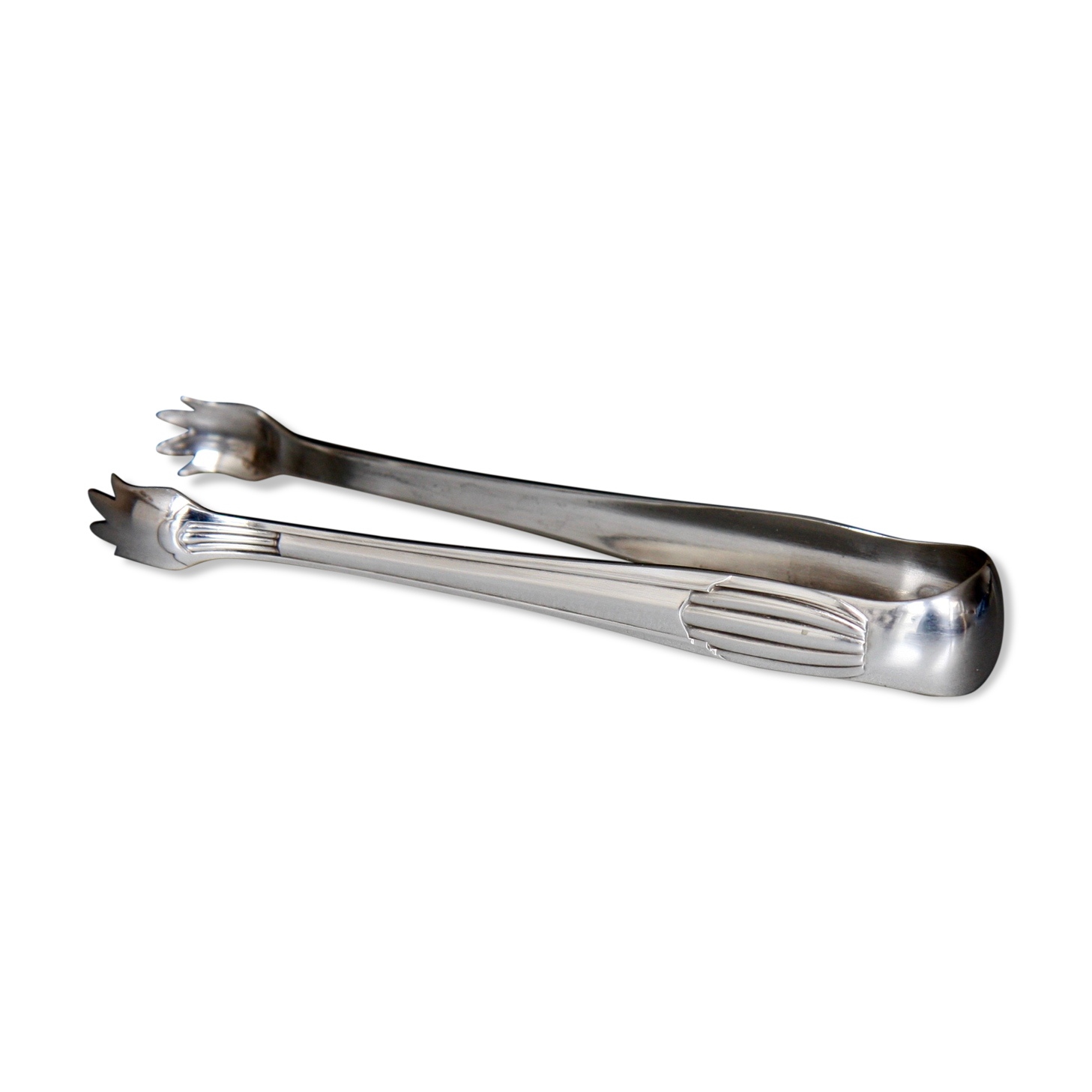 Art Deco-style silver metal sugar pinch 1930