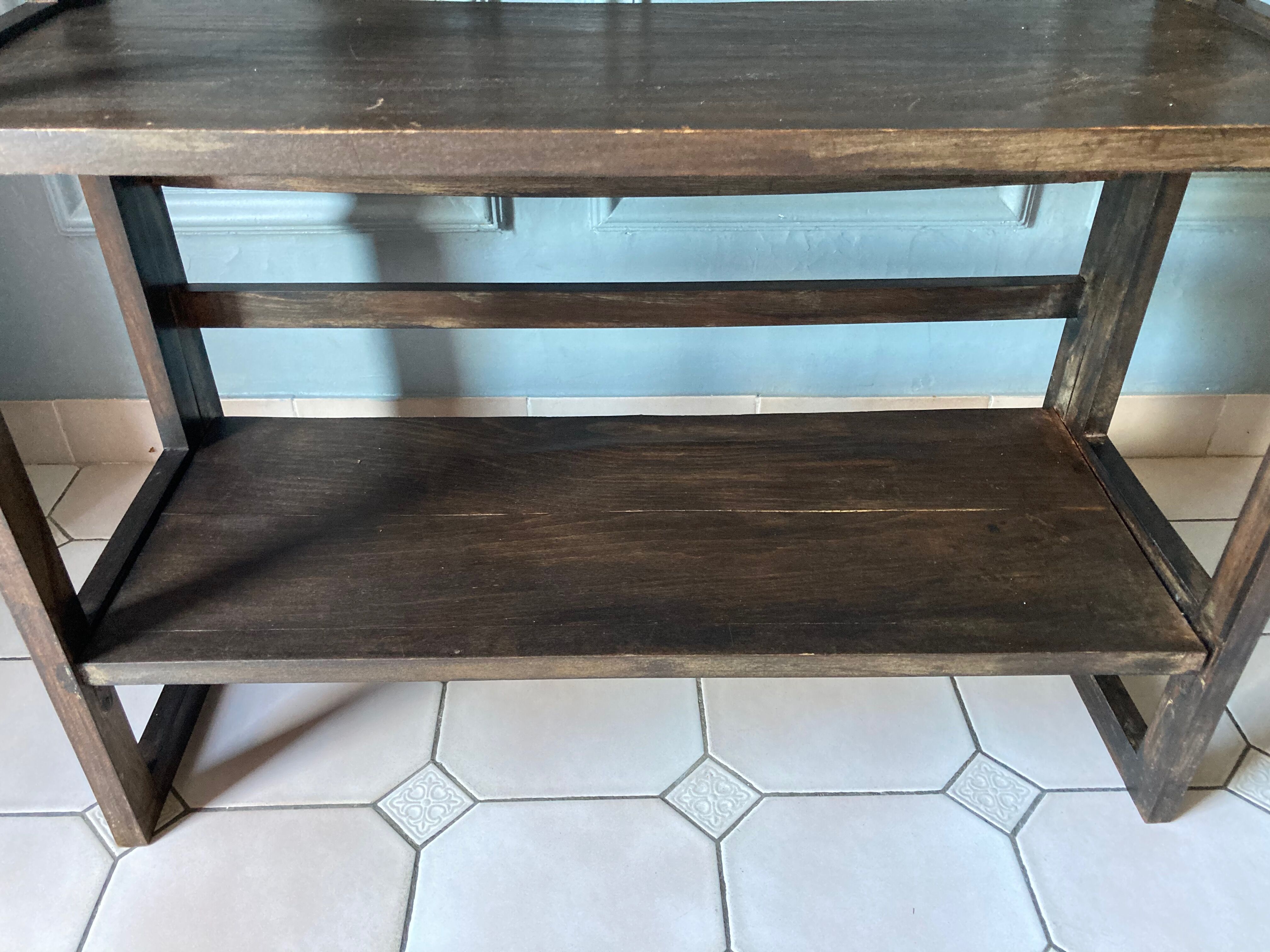 Vintage plant rack duo