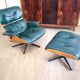 Fauteuils Lounge Eames ,production Herman Miller, avec ottoman. En cui