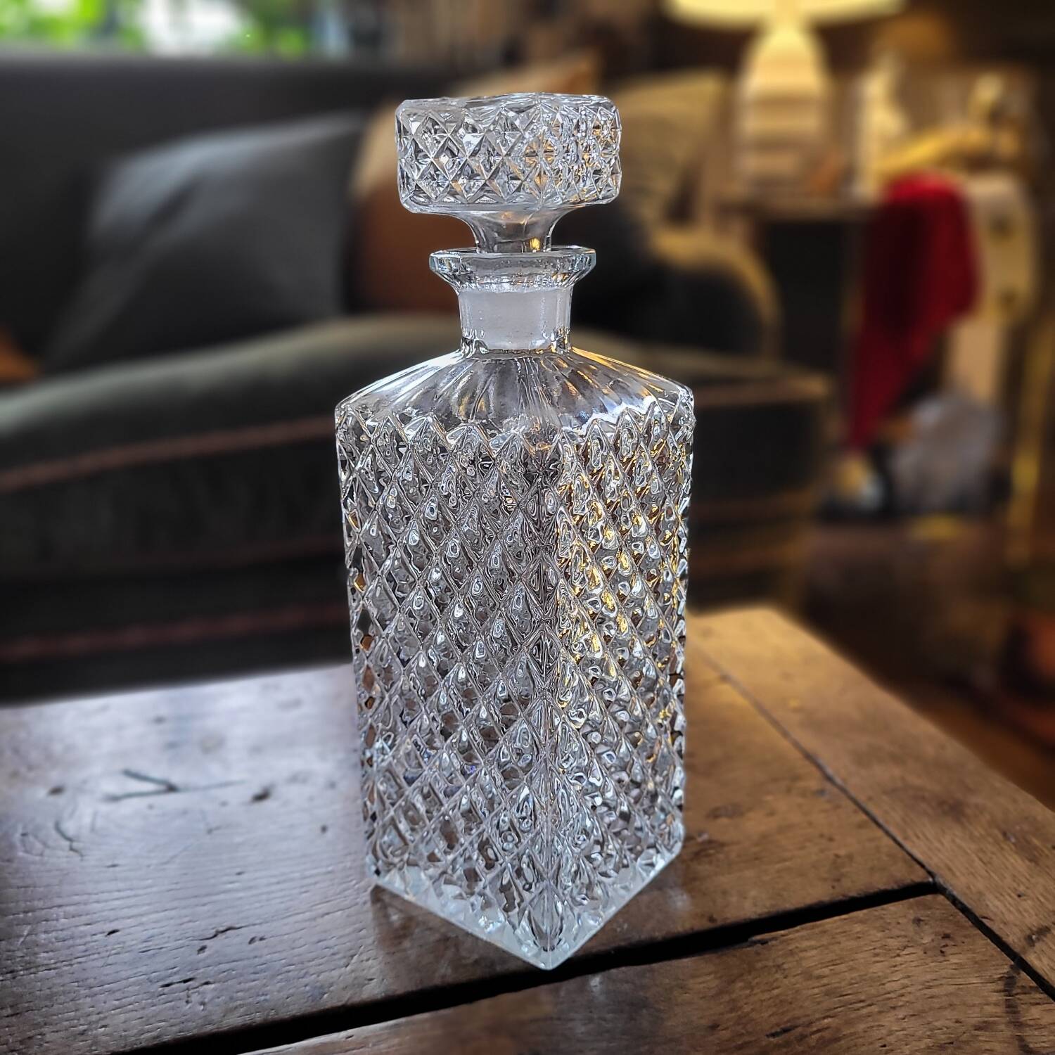 Cut glass carafe – 1950s