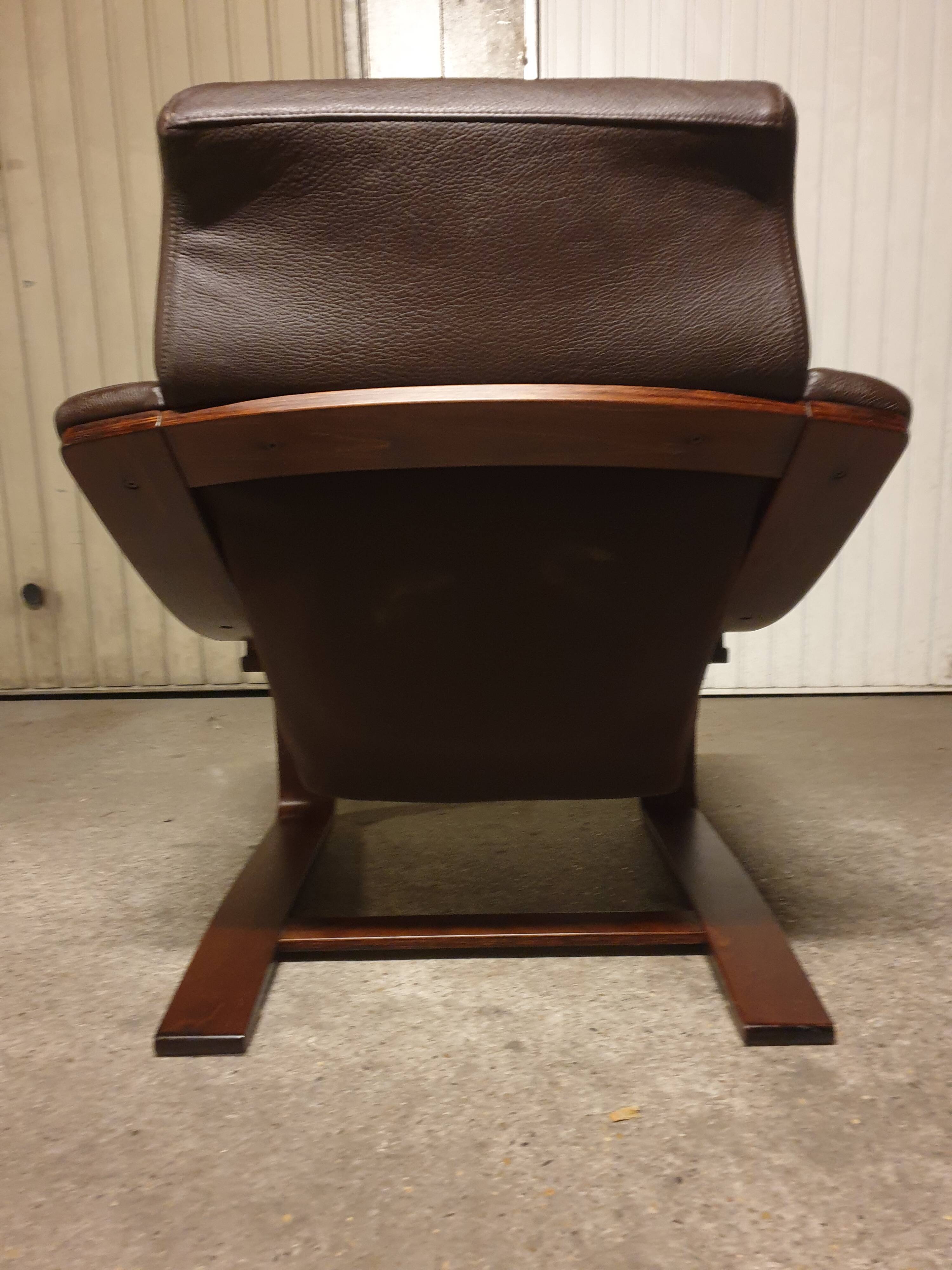 Mid-Century design Kroken leather armchair