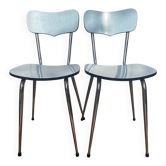 1960s kitchen chairs, Formica and chrome