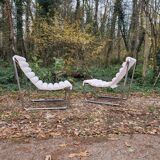 Pair of Michel Boyer armchairs