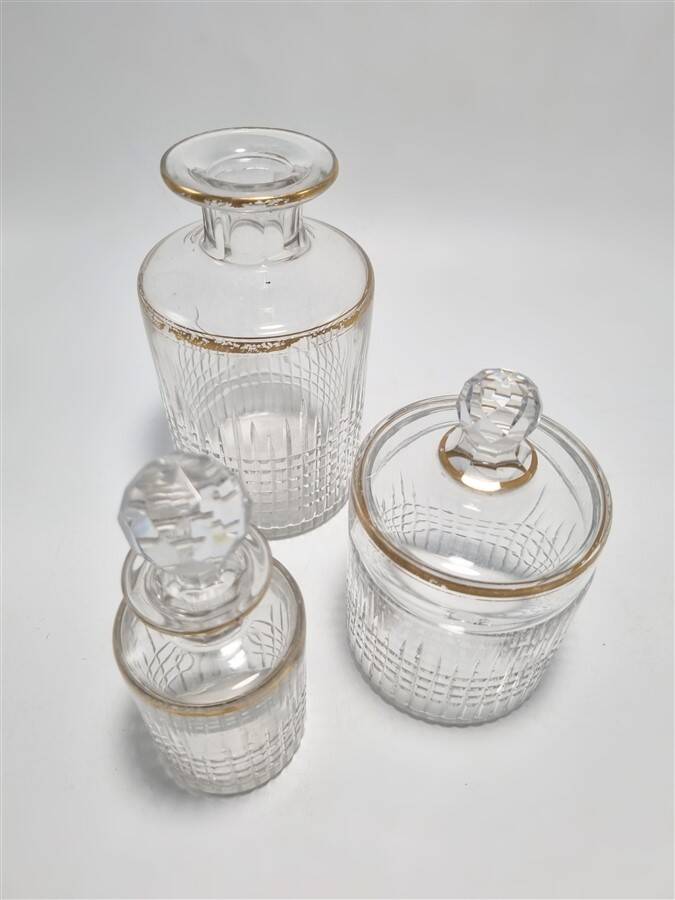 Baccarat crystal bottles