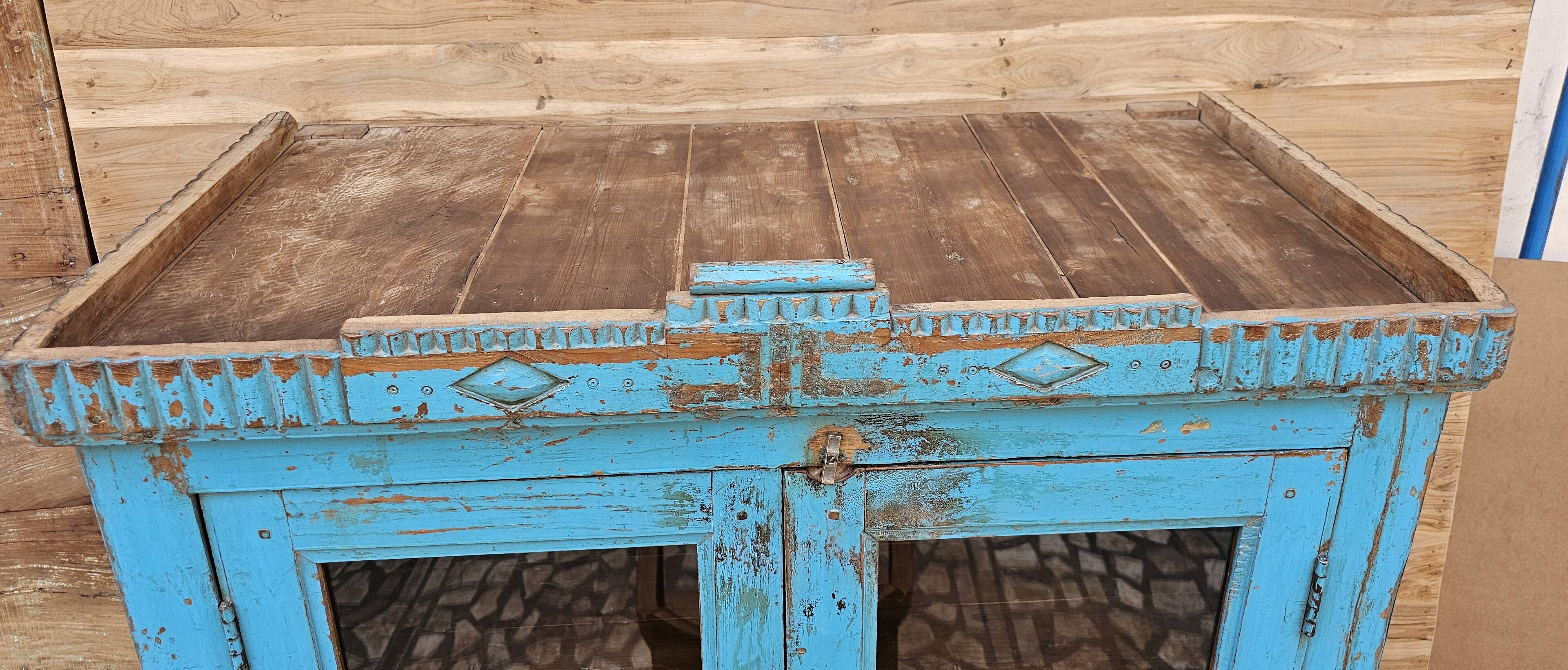 Antique Art Deco sideboard in Burmese teak