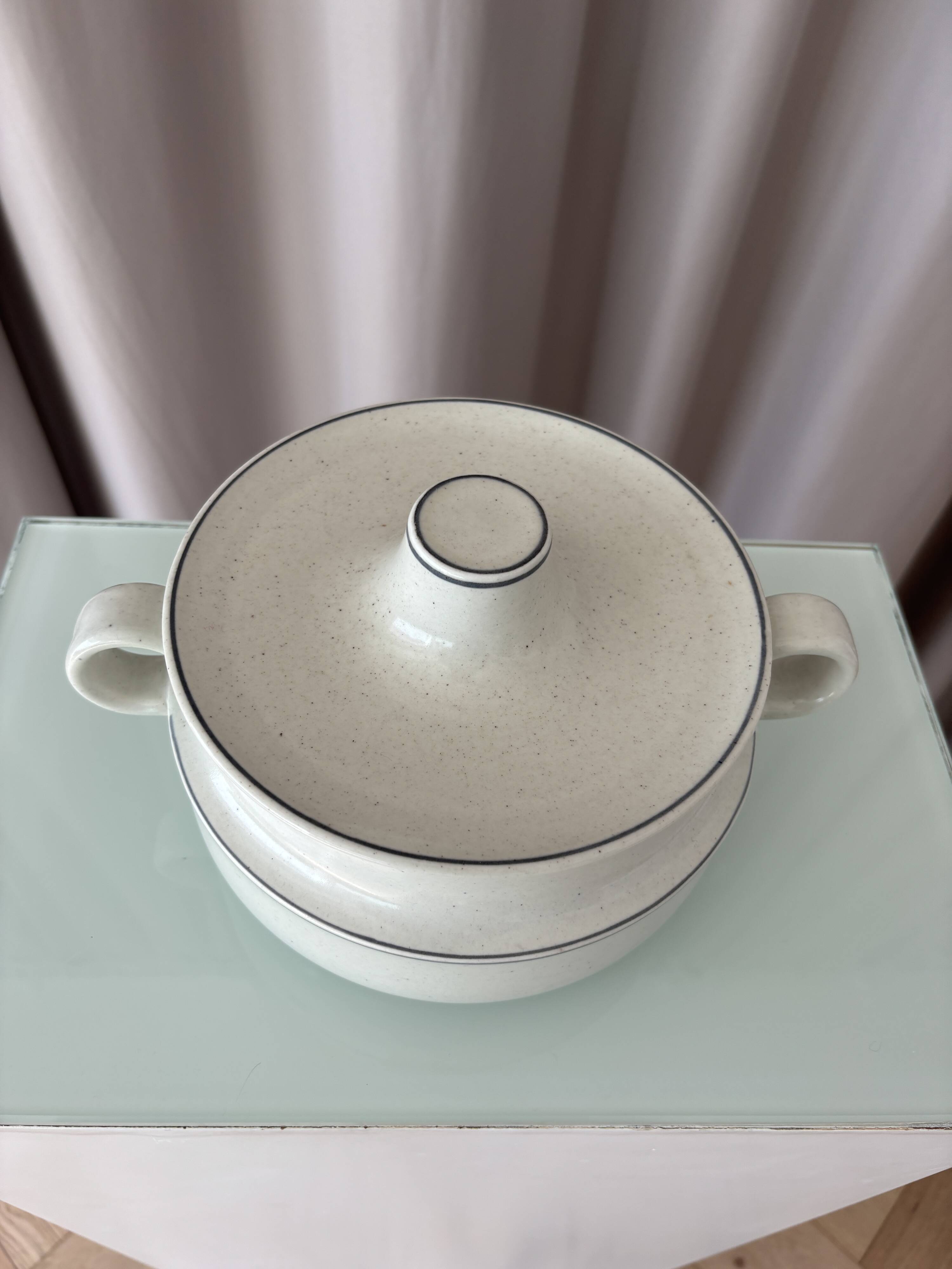 Vintage Scandinavian terrine BIRKA Sweden in glazed stoneware