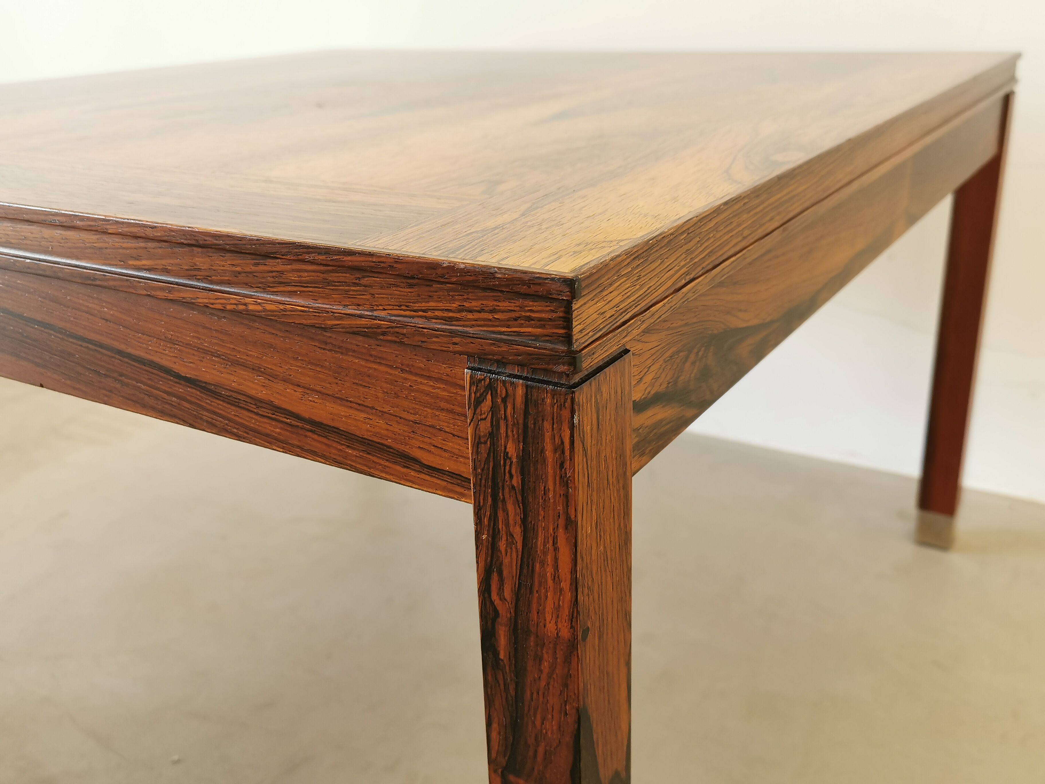 Scandinavian square rosewood coffee table
