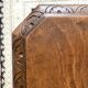 Side table, antique pedestal table in turned wood
