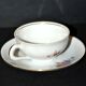 CPN, Tasse fleurie en porcelaine vintage - Porcelaine de Luxe La Compagnie Nationale de Porcelaine