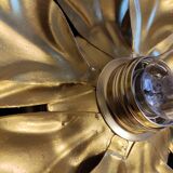 Golden wall leaf sconces
