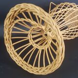 Door vintage wicker hat 70