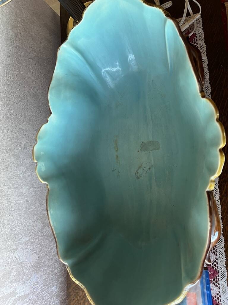 Vase Sarreguemines Majolica numbered