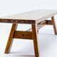 Solid walnut bench "Torbecchia" by Giovanni Michelucci, 1960s