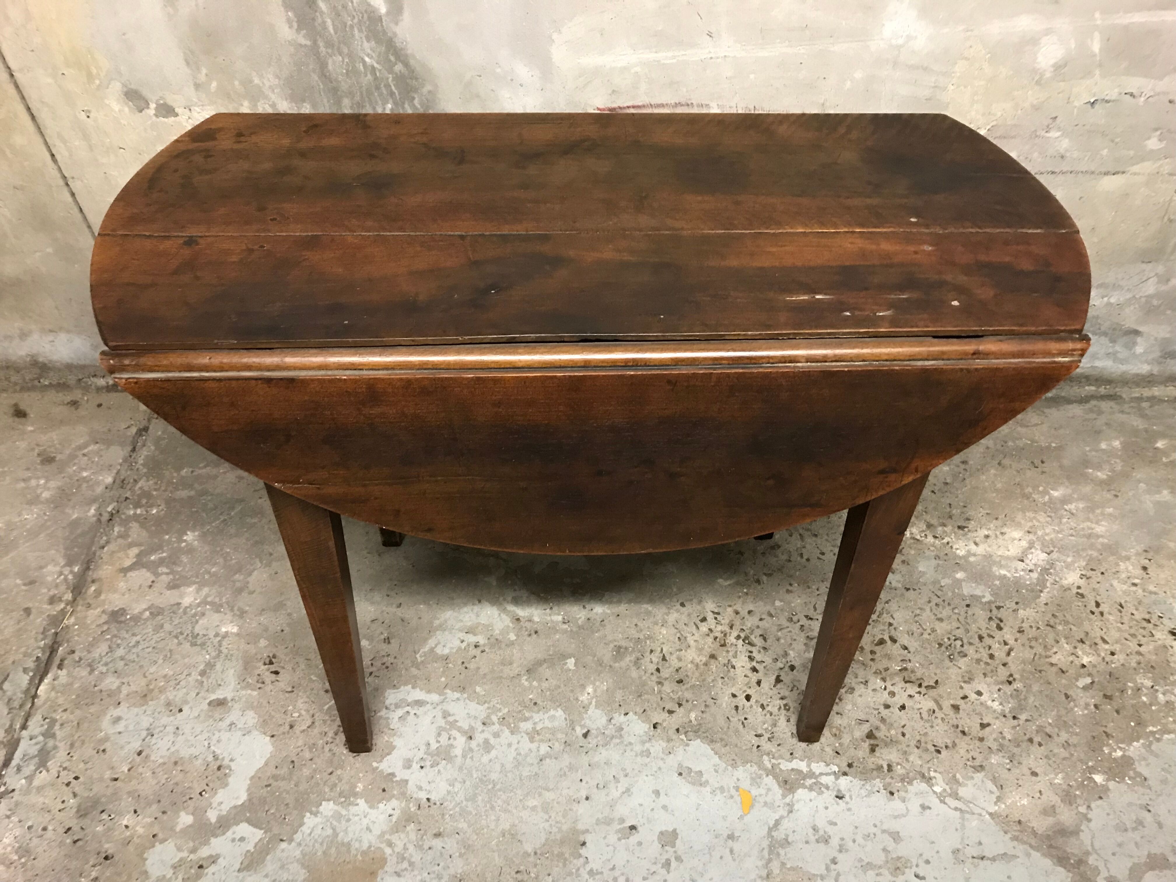Oval antique oak farm table