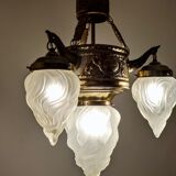 Ceiling lamp of Catalan Modernism. Barcelona Spain,1930s.