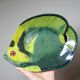 Pair of vintage German tropical fish lacquered catchalls.