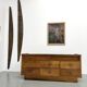 Vintage Siegel Paris workbench in oak and glass – 1950