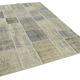 Tapis vintage 173 cm x 244 cm gris patchwork
