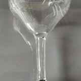 Lot 6 coupes à champagne art décor, années 20. ciselées motifs épis de blé/traits transversaux