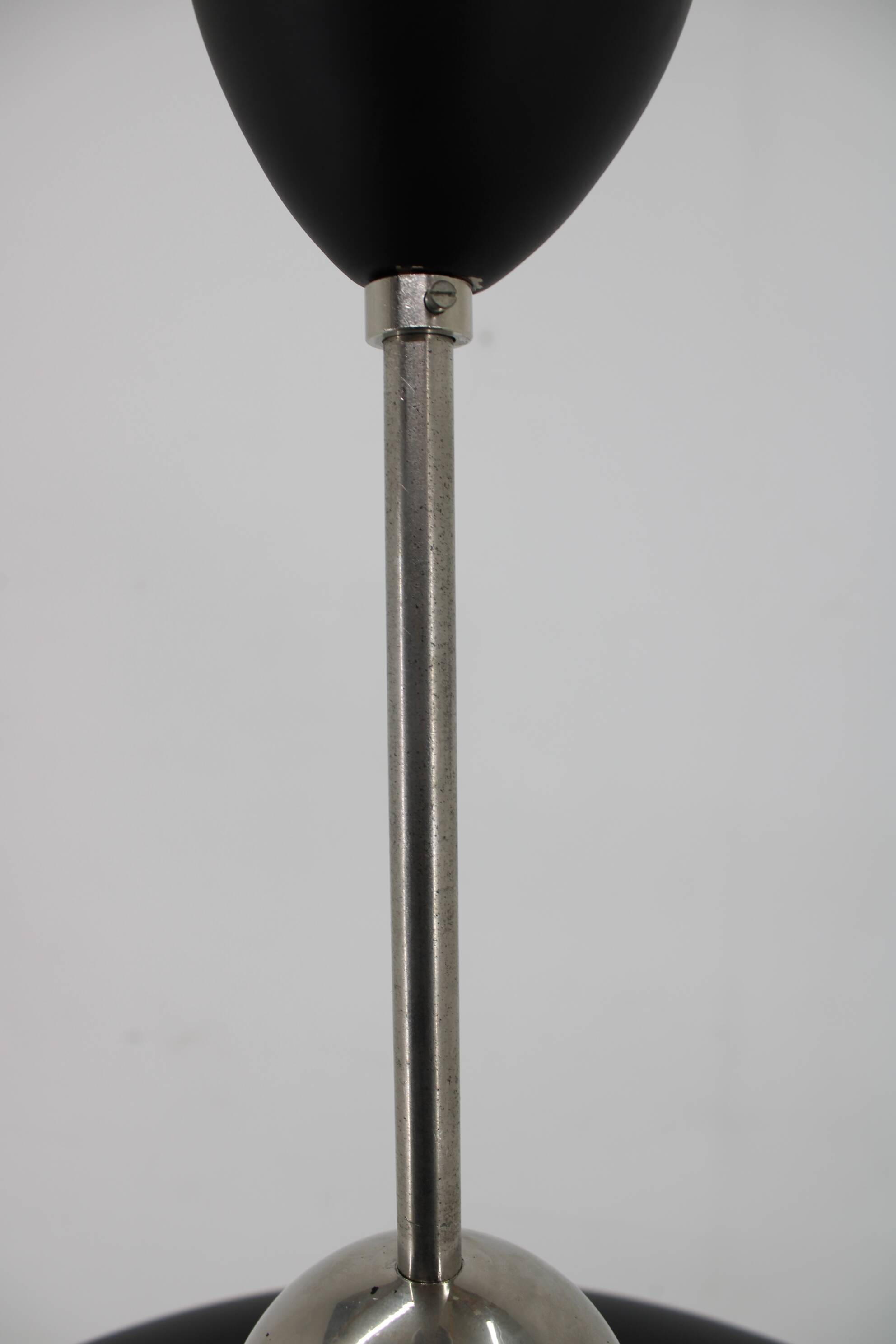 1930s Bauhaus Chandelier by Anyz, Czechoslovakia