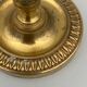 Pair of miniature candle holders in bronze dore restoration period nineteenth