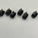 Set of 6 vintage napkin rings