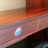 Danish rosewood wall-mounted bar by Erik Buch for Dyrlund