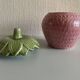 Pot céramique en forme de fraise