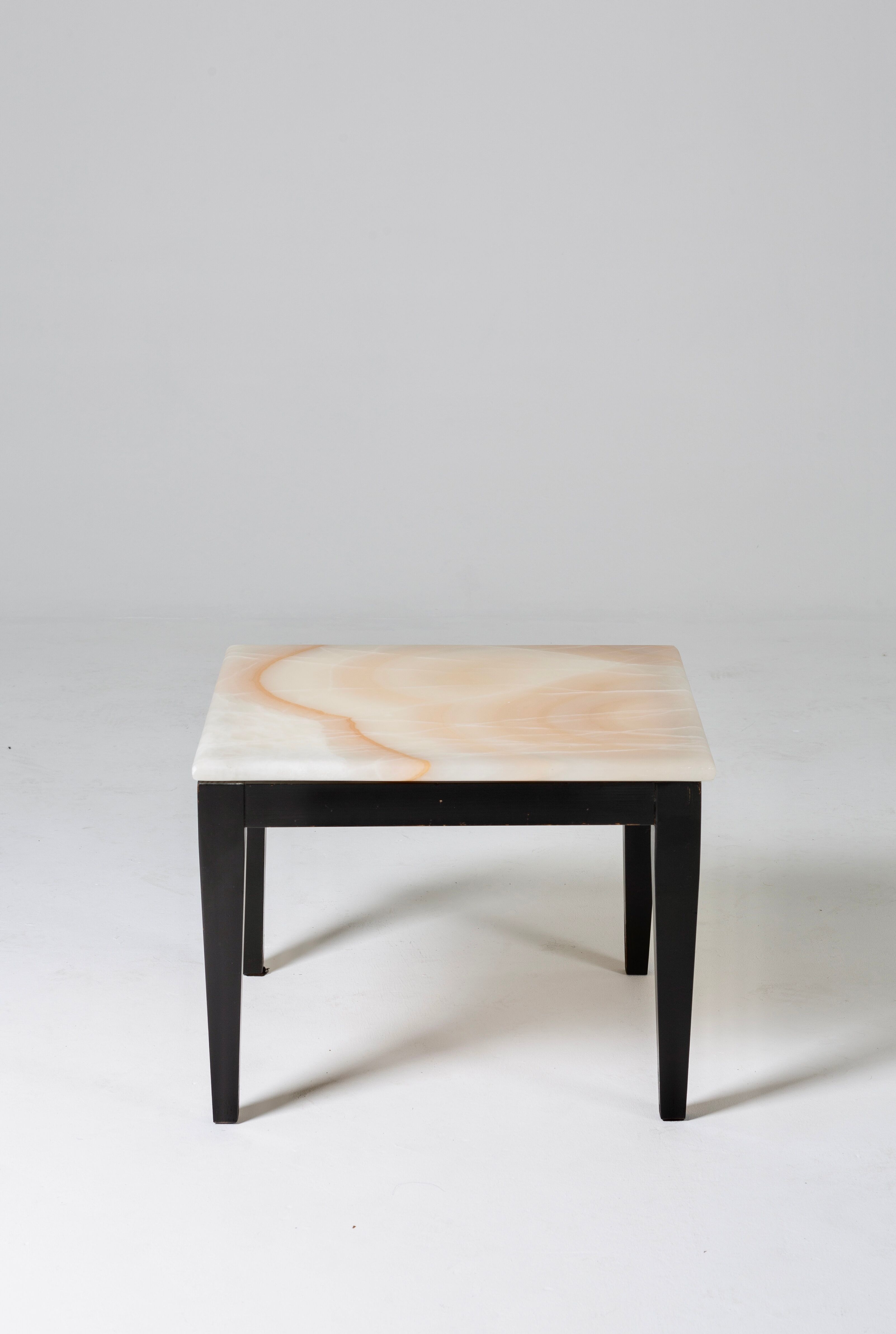Vintage onyx side table