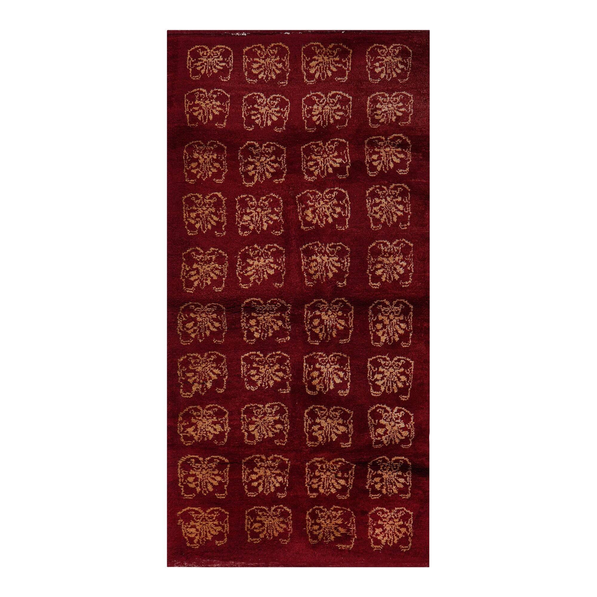 Vintage handmade Turkish rug 112x235 cm