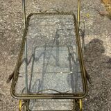 Vintage gold metal server