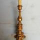 Wooden candlestick and gilded stucco from the beginning of the 20th century