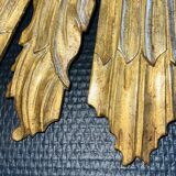 Sun Wall Lamp (70 cm) - Witch's Mirror, Gilded Carved Wood, ca 1950