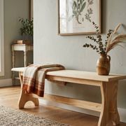 Banc de table de style rustique monastère en pin massif brut