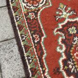 Tapis persan/turc vintage fait à la main 80x160