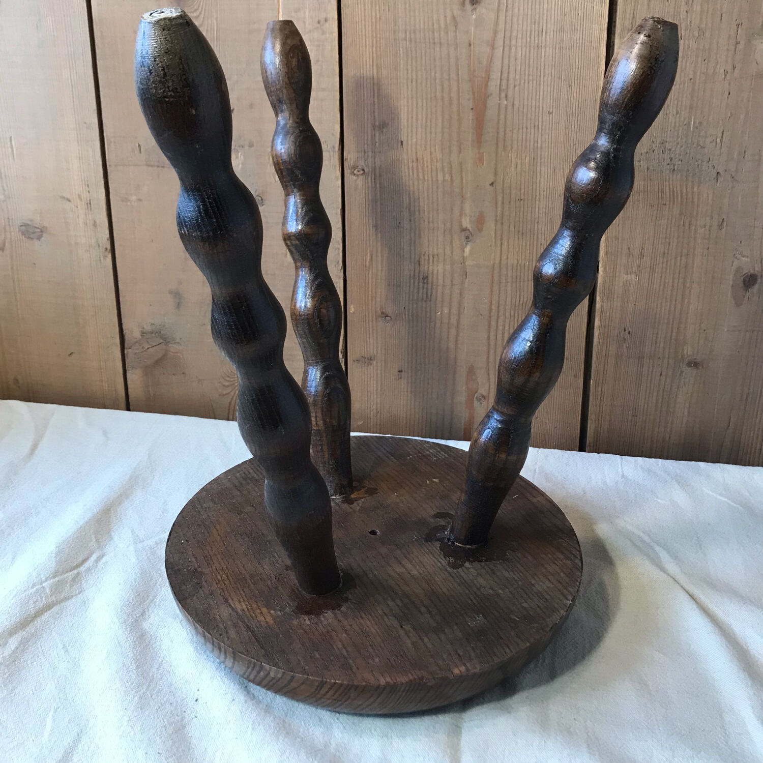 1970 vintage chestnut stool