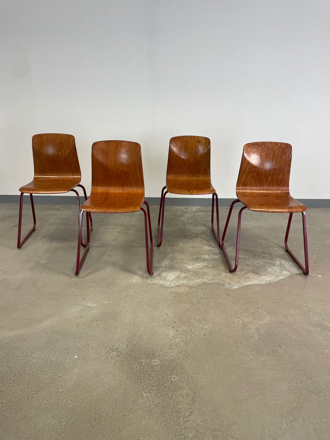 Lot 4 chairs Galvanitas S23, 60s, Holland