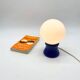 "Ball" lamp in blue lacquered wood, 1980s
