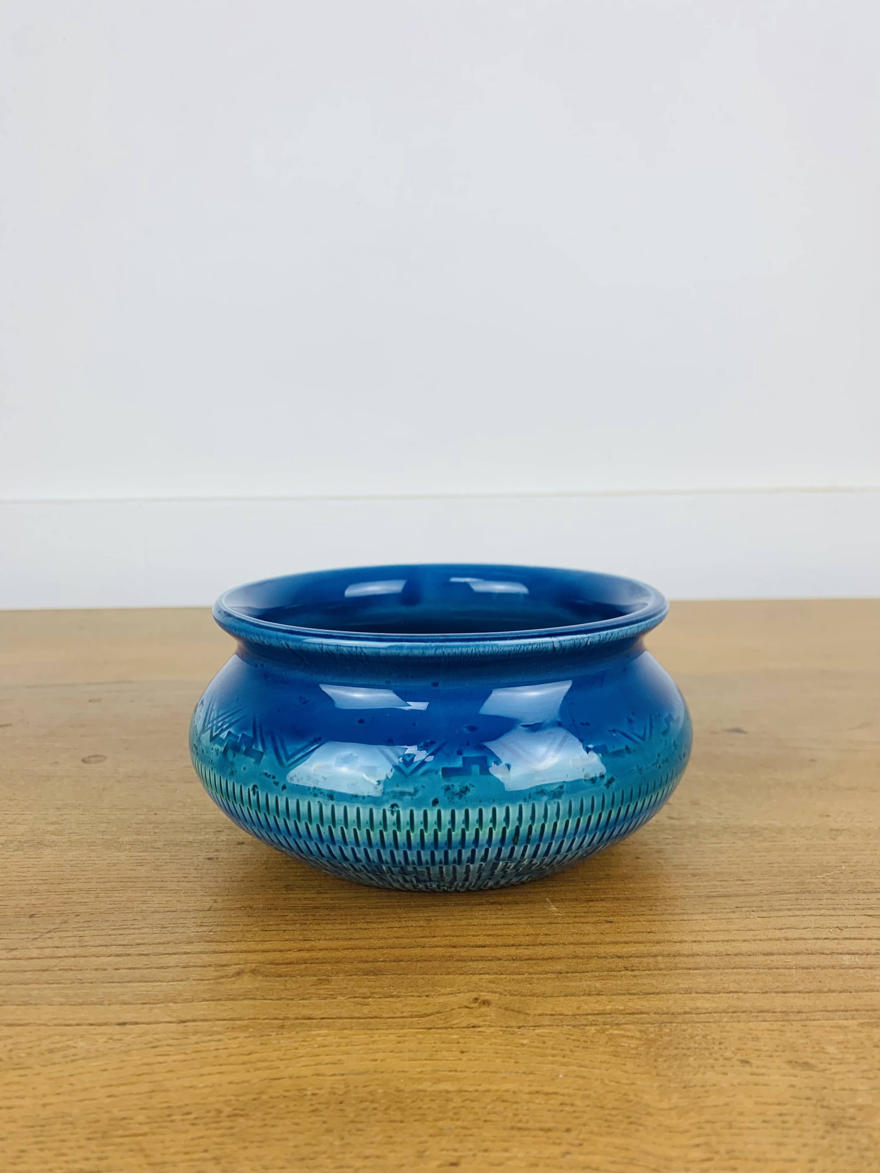 Vide poche céramique "Rimini Blue" style Aldo Londi