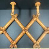 Bamboo imitation wooden coat rack and hat rack