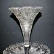 Romantic centrepiece – tulip-shaped glass vase with silver-plated metal from 1900