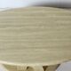 Vintage oval travertine coffee table from the 70s